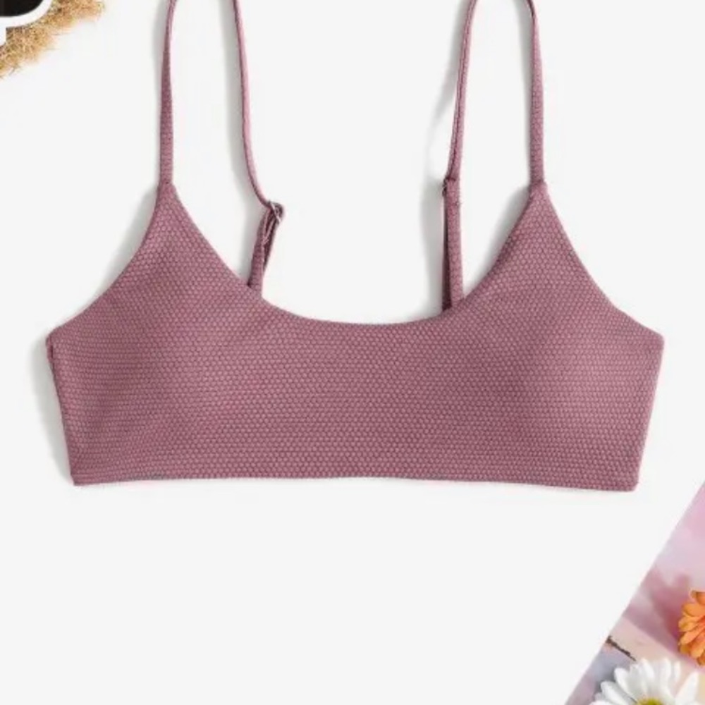 ZAFUL Textured Bikini Top